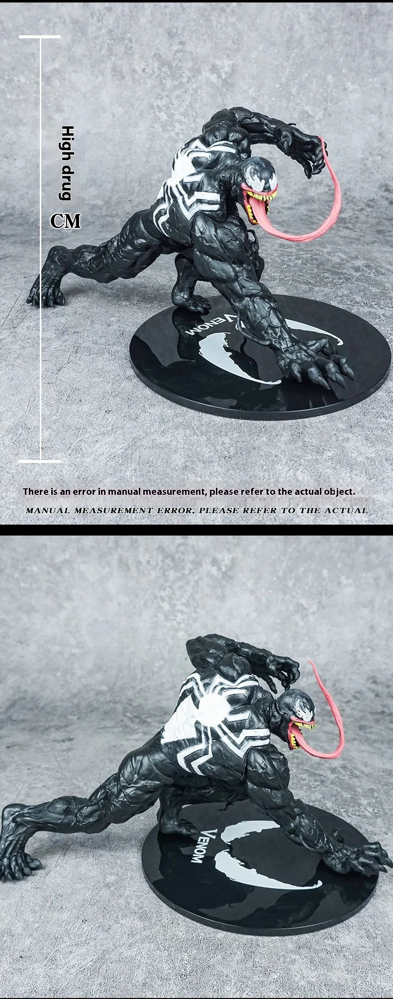 Anexando posição propensa venenos spidermans filme figura ação pvc anime brinquedos artesanais modelo decoração ornamentos boneca festival