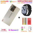 2025 hk10 ultra 3 max relógio inteligente original 4gb rom ai robô compartilhamento de rede amoled nfc bússola gps smartwatch para iso android