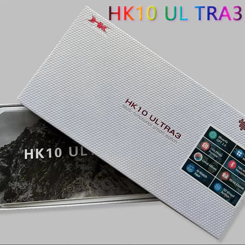 Nova origina hk10 ultra 3 smartwatch masculino 4g rom chatgpt nfc bússola hk9 ultra2 max atualizar relógios esportes bt chamada relógio inteligente masculino