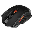 Mouse sem fio 2.4g, receptor usb, 6 botões, profissional, óptico, sem fio, usb, rolagem direita, para laptop, pc gamer