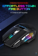 1 PC ITLY New Hyperspeed USB Gaming Mouse RGB Backlit Ergonômico Jogo Ratos 7D Esports Wired Mouse para PC portátil Gamer