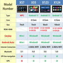 7/9/10 polegada universal android 13 rádio do carro 64g autoradio android 2 din rádio do carro gps bt central multimídia sistemas de carro inteligente