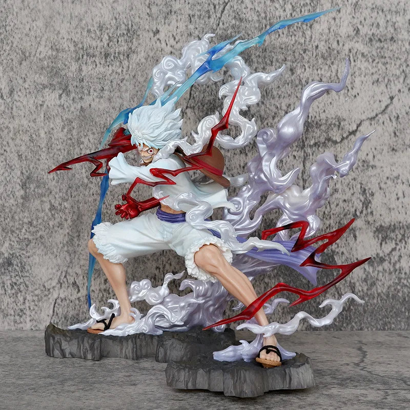 Luffy Gear Five – Versão Raiden Nica com Efeitos de Relâmpago
