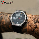 2025 novo relógio inteligente militar embutido gps bússola barométrica altímetro 5atm à prova dwaterproof água esporte smartwatch masculino chamada bluetooth