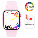 Novo olá relógio 3 pro plus relógio inteligente série 9 45mm hd amoled 4g rom nfc bússola relógio bluetooth chamada smartwatch 2024 das mulheres dos homens