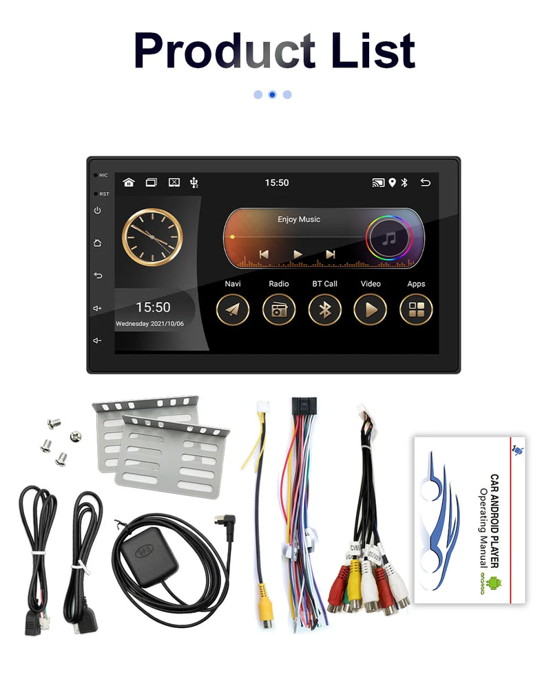 7/9/10 polegada universal android 13 rádio do carro 64g autoradio android 2 din rádio do carro gps bt central multimídia sistemas de carro inteligente