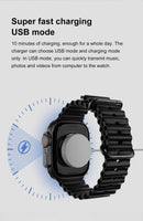 Dt ultra 3 smartwatch tela amoled 4gb mp3 mp4 player bluetooth rede compartilhamento app loja chatgpt inteligente ai relógio masculino sportwatch