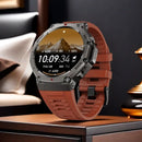 2025 novo relógio inteligente militar embutido gps bússola barométrica altímetro 5atm à prova dwaterproof água esporte smartwatch masculino chamada bluetooth