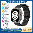 2025 novo original dt ultra 3 relógio inteligente homem 49mm amoled 32g rom chat gpt nfc bússola bt chamada esporte gps pista relógio esportivo feminino