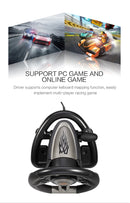 Pxn v3ii gaming volante pedal vibração controlador de jogo de corrida para xbox um para pc para ps3 ps4 para n-switch