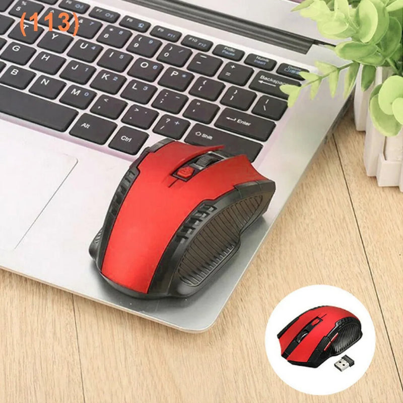 113 mouse sem fio 2.4ghz mouse óptico sem fio com receptor usb mouse sem fio portátil de 6 botões para laptops