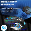 Rato sem fio recarregável para jogos, computador silencioso, bluetooth, 2.4g, usb, retroiluminação mecânica, pc gamer, mouse para computador