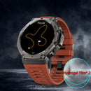 2025 novo relógio inteligente militar embutido gps bússola barométrica altímetro 5atm à prova dwaterproof água esporte smartwatch masculino chamada bluetooth