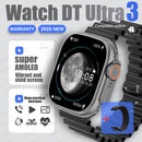 Dt ultra 3 smartwatch tela amoled 4gb mp3 mp4 player bluetooth rede compartilhamento app loja chatgpt inteligente ai relógio masculino sportwatch