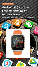 All-link Network smartwatch CDS9 4G 256GB de armazenamento, câmera rotativa integrada, aplicativo GPS WIFI, rastreador de frequência cardíaca, relógio esportivo