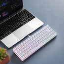 HXSJ-V200 Teclado com fio Mini Gaming, K68 RGB Streamer, membrana sem gestos de 19 teclas, sensação mecânica para jogo ou escritório