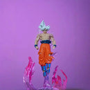 24cm anime dragon ball pode emitir figura de luz ultra instinto son goku saiyan pvc escultura boneca decoração modelo coleção presentes