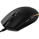 Logitech g102 mouse usb com fio mouse para jogos 8000 dpi tela de efeito óptico arco-íris para computador pc/mac e laptop