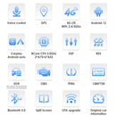 1 din android rádio estéreo do carro 10.1 girar tela de toque removível para universal carplay navegação gps bluetooth wifi autoradio