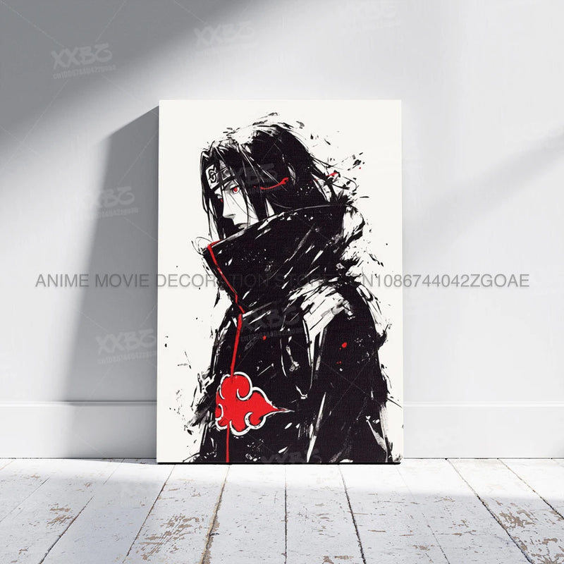 Anime uzumaki naruto lona hd imprime imagem uchiha sasuke arte de parede pintura decoração para casa hatake kakashi cartaz sem moldura
