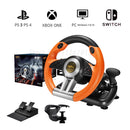 Pxn v3ii gaming volante pedal vibração controlador de jogo de corrida para xbox um para pc para ps3 ps4 para n-switch