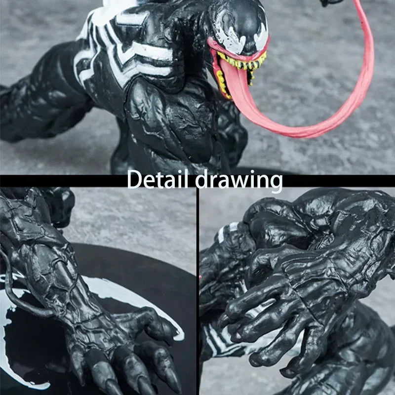 Anexando posição propensa venenos spidermans filme figura ação pvc anime brinquedos artesanais modelo decoração ornamentos boneca festival