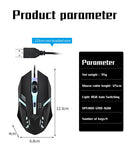 1 PC SOMENTE M01 Esportes LED Luminoso Retroiluminado USB Wired Gaming Mouse para Desktop PC Laptop Office Computer Gaming Mouse
