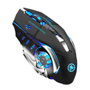 Rato sem fio recarregável para jogos, computador silencioso, bluetooth, 2.4g, usb, retroiluminação mecânica, pc gamer, mouse para computador