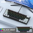60% mini teclado mecânico com fio portátil, mini teclado APAYADO K61 com fio, 61 teclas Phantom RGB, preto, branco, vermelho, vermelho/azul interruptor