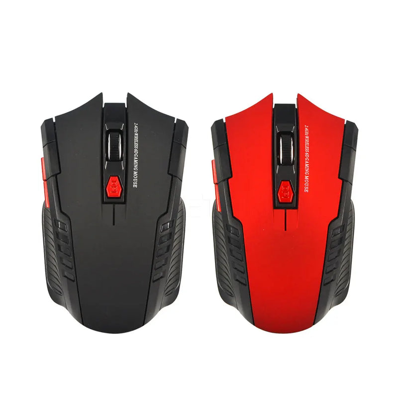 Mouse sem fio 2.4g, receptor usb, 6 botões, profissional, óptico, sem fio, usb, rolagem direita, para laptop, pc gamer