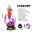 24cm anime dragon ball pode emitir figura de luz ultra instinto son goku saiyan pvc escultura boneca decoração modelo coleção presentes