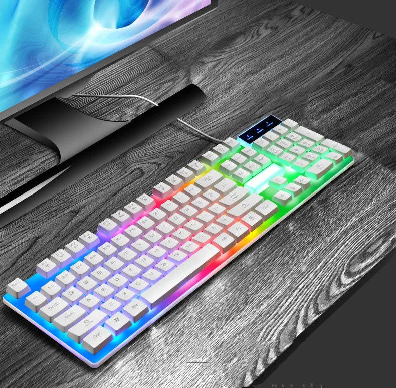 Teclado com Fio K35 Retroiluminado – 104 Teclas | Compatível com PC e Notebook
