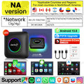 Android Auto Wireless Android 13.0 TV Box CarlinKit Portátil CarPlay AI Box Wireless CarPlay Suporte para reprodução de vídeo para Netflix YouTube Volkswagen Audi Golf Mercedes Benz Ford Fiat Toyota etc.