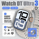 Novo dtultra 3 smartwatch 2.01 "tela amoled 32gb mp3 player bluetooth rede compartilhamento app loja inteligente ai relógio masculino 2025 original