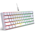 HXSJ-V200 Teclado com fio Mini Gaming, K68 RGB Streamer, membrana sem gestos de 19 teclas, sensação mecânica para jogo ou escritório