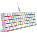 HXSJ-V200 Teclado com fio Mini Gaming, K68 RGB Streamer, membrana sem gestos de 19 teclas, sensação mecânica para jogo ou escritório