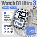 Novo dtultra 3 smartwatch 2.01 "tela amoled 32gb mp3 player bluetooth rede compartilhamento app loja inteligente ai relógio masculino 2025 original