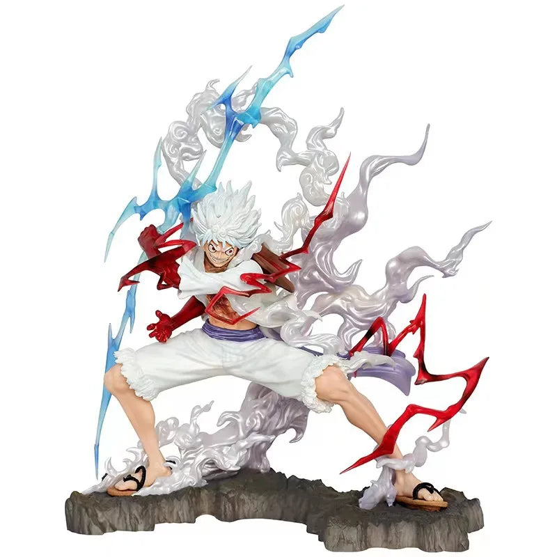 Luffy Gear Five – Versão Raiden Nica com Efeitos de Relâmpago