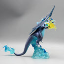 Pokémon Gk Super Charizard X Figura Anime, Pet Azul, Estátua Modelo Conversível Elfo, Decoração Desktop, Brinquedos de Aniversário para Crianças, 18cm