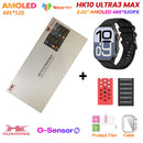 2025 hk10 ultra 3 max relógio inteligente original 4gb rom ai robô compartilhamento de rede amoled nfc bússola gps smartwatch para iso android