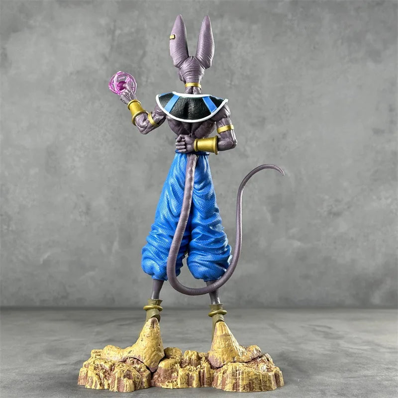 30cm dragon ball z figuras super deus da destruição cerveja figuras de ação coleção decoração modelo estátua brinquedos presente aniversário