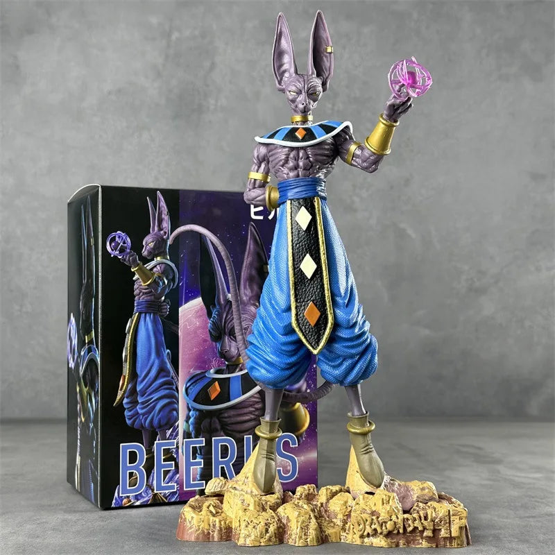 30cm dragon ball z figuras super deus da destruição cerveja figuras de ação coleção decoração modelo estátua brinquedos presente aniversário