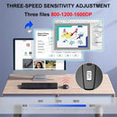 Mouse gamer sem fio 2.4g, ergonômico, 800-1200-1600 dpi, recarregável, para escritório, pc, laptop, macbook pro