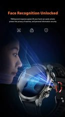 Novo relógio inteligente 5G LTE 190 °   Inserção de câmera rotativa Cartão Sim Google Play Store App Download GPS WIFI Frequência Cardíaca Android Smartwatch