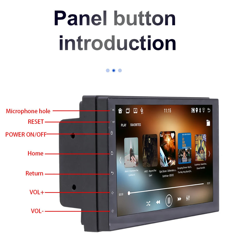 7/9/10 polegada universal android 13 rádio do carro 64g autoradio android 2 din rádio do carro gps bt central multimídia sistemas de carro inteligente