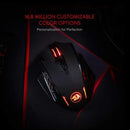 Redragon M913 Gaming 16000 DPI com fio 2,4 Ghz sem fio RGB mouse óptico para jogadores 16 botões programáveis, mouse preto/branco