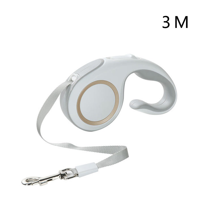 Trela Retrátil Automática para Cães – 5 m, Flexível e Resistente, Ideal para Cães e Gatos de Pequeno e Médio Porte