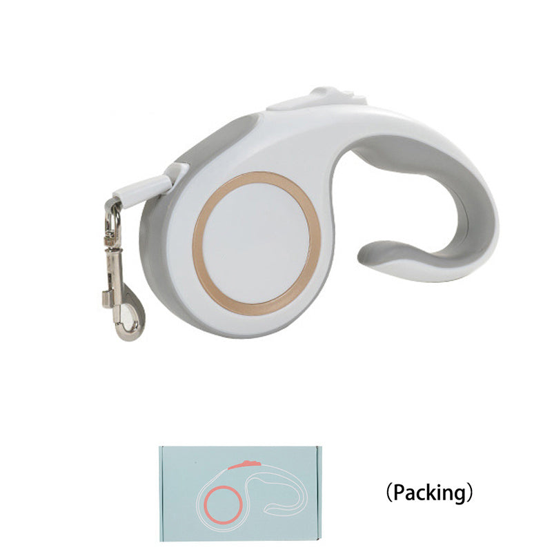Trela Retrátil Automática para Cães – 5 m, Flexível e Resistente, Ideal para Cães e Gatos de Pequeno e Médio Porte