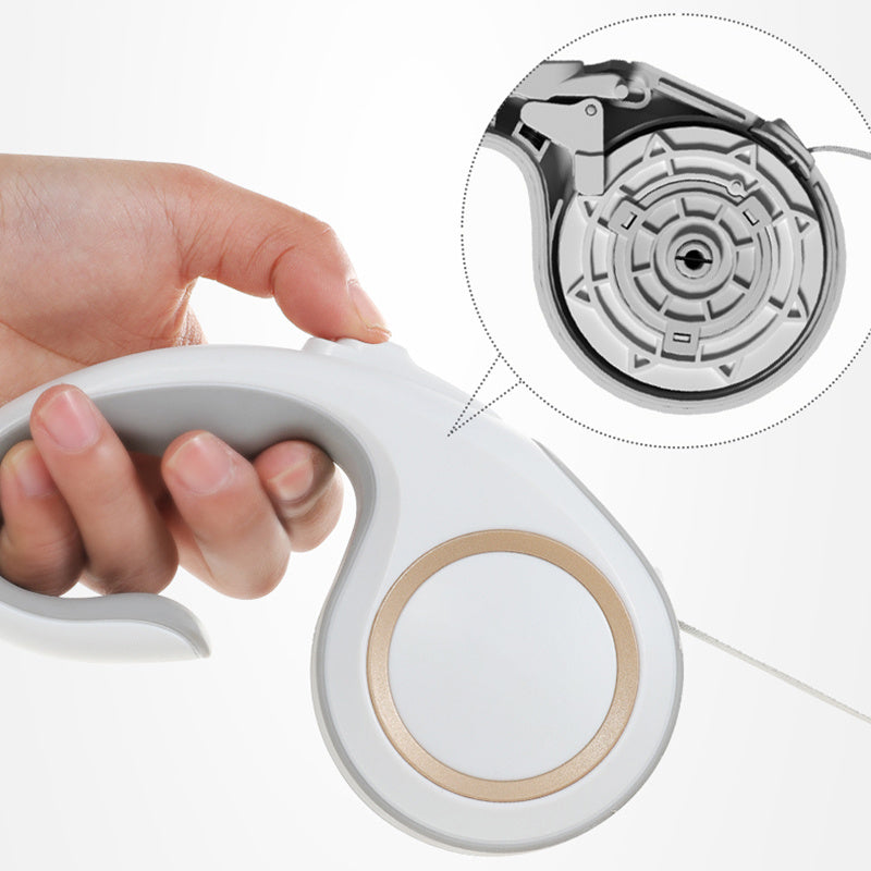 Trela Retrátil Automática para Cães – 5 m, Flexível e Resistente, Ideal para Cães e Gatos de Pequeno e Médio Porte