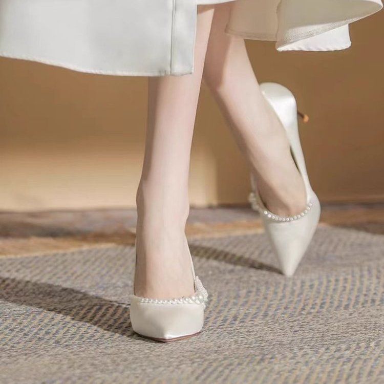 Women's Fashionable Red Pointed-toe High Heels